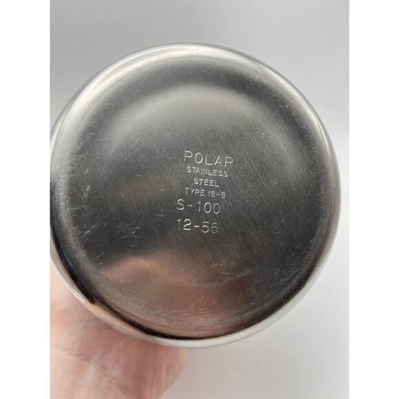 Vintage Polar Stainless Steel 18-8 S-100 Teapot/Coffee Pot 12-56 1950s - Picture 4 of 5